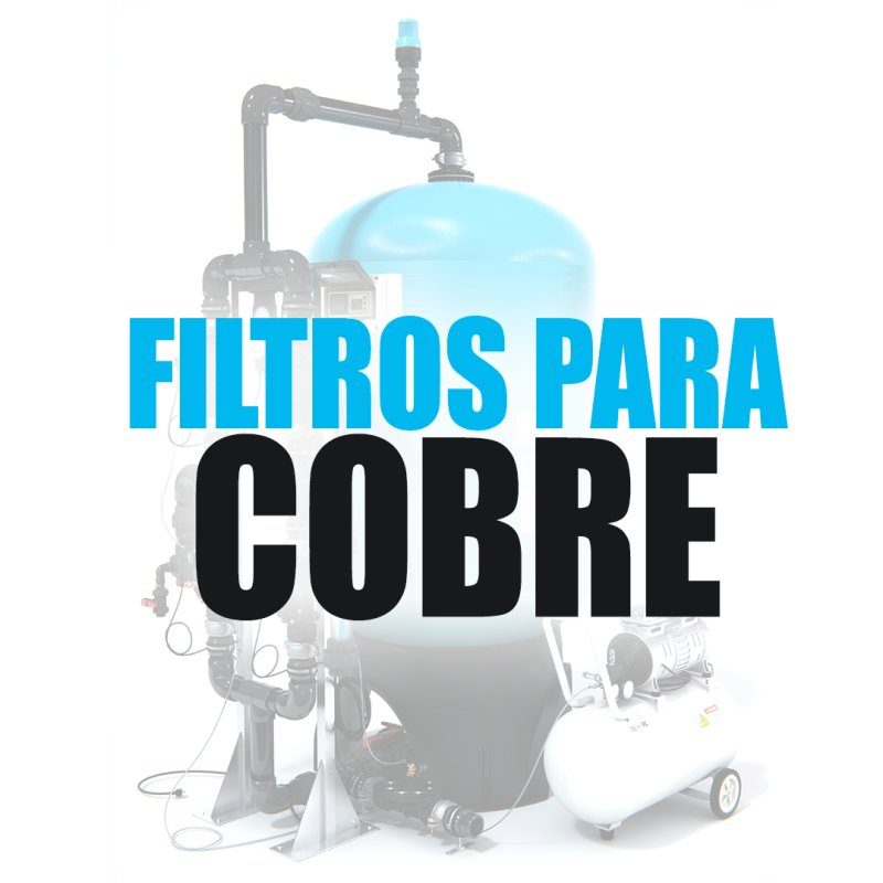 Información técnica de filtros para eliminar cobre del agua